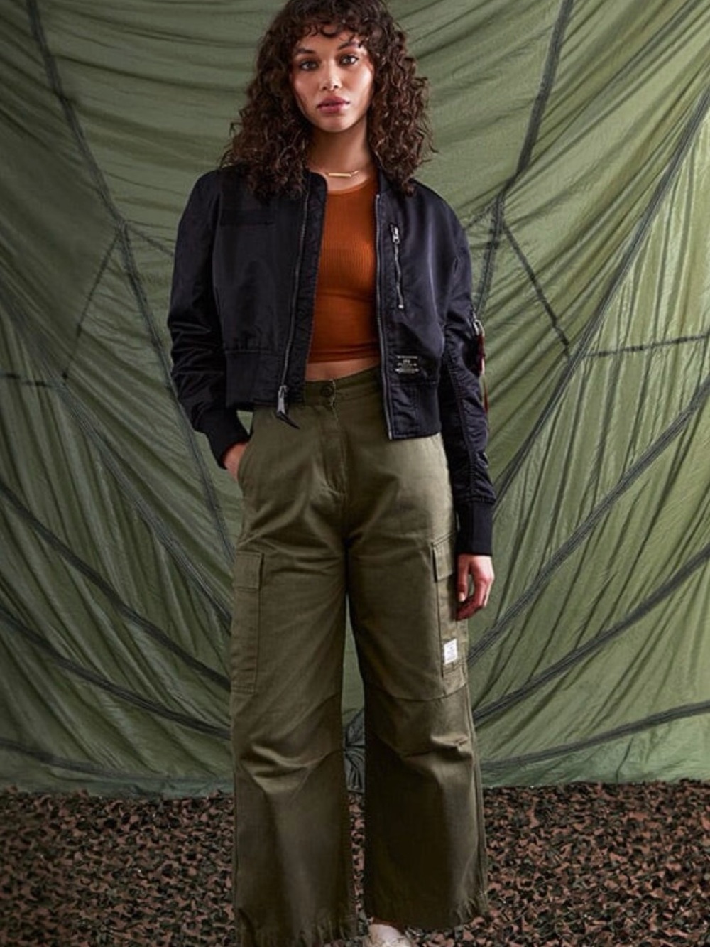 Alpha Industries Cropped Bomber Jacket